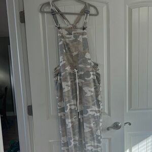 Wallflower Beige Camouflage Jumpsuit